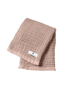 Детское одеяло муслиновое 4 в 1 с бахромой, античная роза - 80 х 80 см nordic coast company