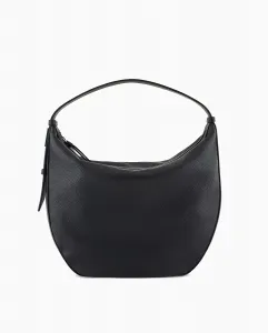 Женская сумка-хобо из эко-кожи среднего размера с плечевым ремнем Armani Exchange, черный