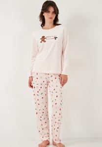 Пижамный комплект LELA SET , Soft Pink/Light Pink