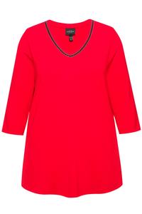 Рубашка Ulla Popken, ярко-красный