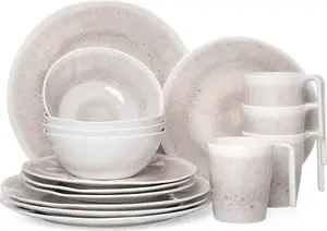 Набор столовых принадлежностей Moritz Camping из меламина на 4 персоны, 16 предметов, дизайн Наковальня Max & Moritz