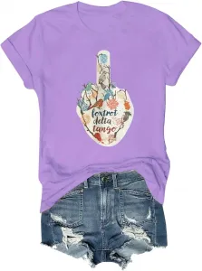 Футболка Foxtrot Delta Tango с цветочным принтом, унисекс