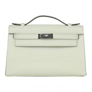 HERMES Мини Kelly поколения 1 из кожи Swift женская сумка Kelly 0S Vert Fizz Bubble Green