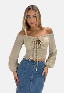 Блуза Elara Blouse, Beige/Anthracite