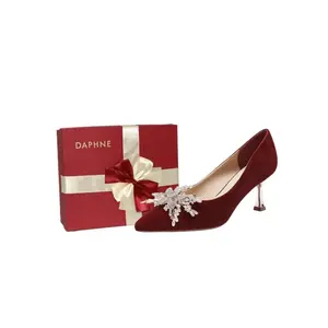 DAPHNE Туфли Wedding Shoes Collection Slim Heel High Heels 6cm Women's Red