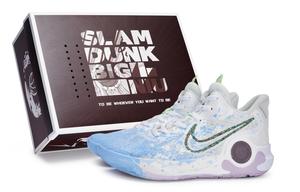 Кроссовки Nike KD Trey 5 IX Vintage Basketball Shoes Unisex Mid-top Blue, белый/синий