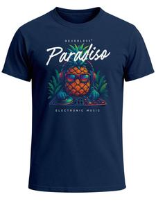 Neverless Футболка 'Dj Pineapple' в цвете Navy