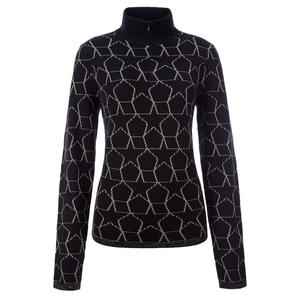 Свитер Meister Felicia с застежкой-молнией на четверть длины (женский), Black/Bronze Metallic