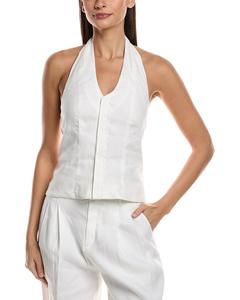 Топ ALC Cora из льняной смеси A.L.C., белый