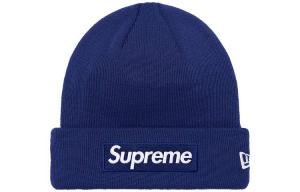 Шапка New Era Box Logo Beanie FW21 Supreme, marine синий