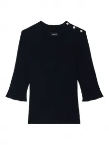 Футболка с короткими рукавами и рубчатой вязкой Zadig&Voltaire, синий