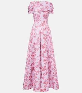 Платье Mara с цветочным принтом Emilia Wickstead, Damask Floral Pink