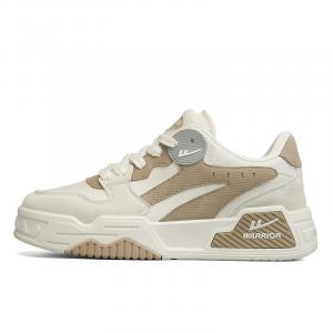 WARRIOR Легкие низкие скейтерские кроссовки для мужчин с эффектом увеличения роста бежево-хаки, цвет Beige Khaki