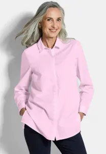 Почтовая блузка aus reiner на пуговицах Goldner, Rosé