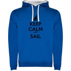 Худи Kruskis Keep Calm And Sail Two-Colour, синий