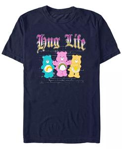 Мужская футболка с коротким рукавом Care Bears Hug Life Fifth Sun, синий
