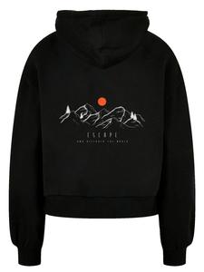 Толстовка оверсайз MOUNTAIN x F4NT4STIC черного цвета F4NT4STIC