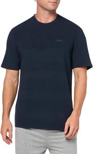 Мужская мягкая ребристая футболка BOSS с коротким рукавом, Blue Marine