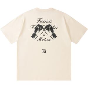 Футболка с рукавом дроп-шиплер унисекс FUERZA, Apricot