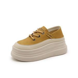 PLO CART Женские низкие кеды желтые, цвет Yellow