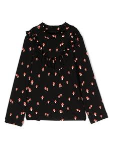 Wauw Capow By Bangbang футболка Ally Mushroom с длинными рукавами, черный