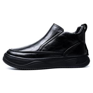 YEDANI Черные мужские ботинки на щиколотку однослойные, цвет Black Single Layer Shoes