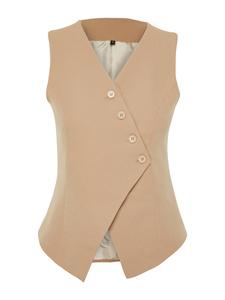 Костюмный жилет Trendyol, бежевый