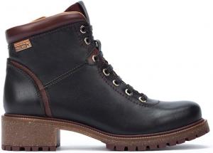 Женские кожаные ботинки PIKOLINOS Aspe на плоской подошве, Black