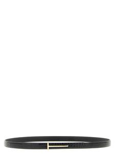 Ремень из крокодиловой кожи TOM FORD, черный