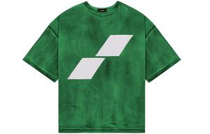 WE11DONE Футболка унисекс зеленая SS22