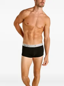 Боксеры с логотипом на поясе Emporio Armani, черный