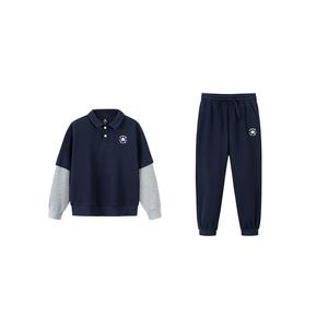 Повседневный спортивный комплект из 2 предметов для детей 3-7 лет Converse, темно-синий