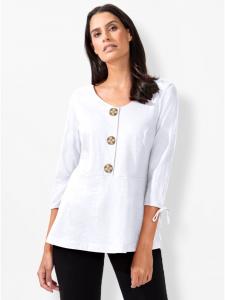 Рубашка с рукавами 3/4 белого цвета WITT WEIDEN