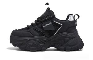 Кроссовки женские толстые низкие Renben, черный