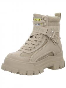 Ботильоны на шнуровке бежевого цвета Buffalo