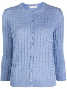 Кардиган фактурной вязки Le Tricot Perugia, синий