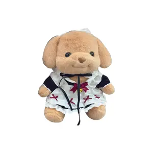 Милый плюшевый щенок пуделя с маленьким носом, игрушка-розыгрыш, высота 35см 77 SEVEN DREAM