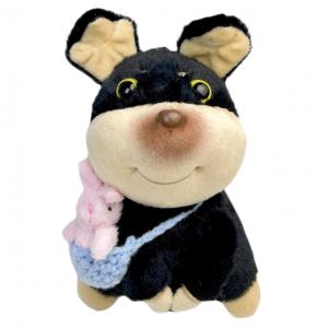 Кукла Bee Dog Pendant Dolls плюшевая, высота 14 см ROUERXIONG, Crossbody Bag Rabbit