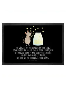 Коврик для ног Mr. & Mrs. Panda, черный