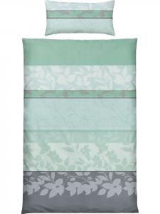 Redbest  Постельное белье из микрофибры с сатином, мятно-серого цвета