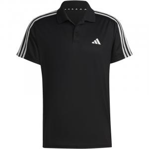 Тренировочный комплект Polo Train Essentials из пике с 3 полосками Adidas, черный