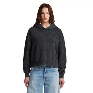 Худи G-Star Washed A Line Script, черный