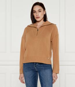 Свитер из шерсти Liu Jo Regular Fit, кэмел