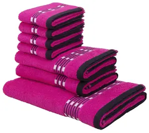 Мой домашний комплект полотенец "Джонни" My home (7 шт.), розовый