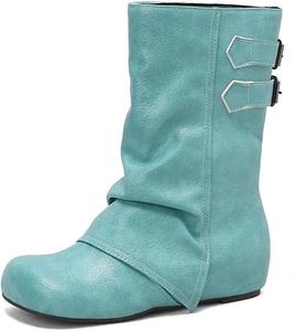 Женские повседневные комфортные короткие ботинки LYYSKY. Пожалуйста, ознакомьтесь с таблицей размеров и описанием товара. Размеры US4-US17 / EU34-EU50, Green(Pu)