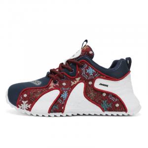 King Jinmai Мужские противоскользящие кэжуал кеды с низким верхом красные, цвет Red