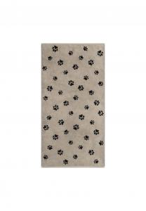 Чёрно-бежевое банное полотенце We love dogs Cawö