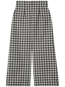 Burberry укороченные брюки в ломаную клетку, черный