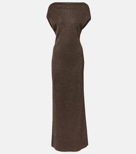 Платье макси с застежкой-ручкой на спине Eschimo Max Mara, Noce