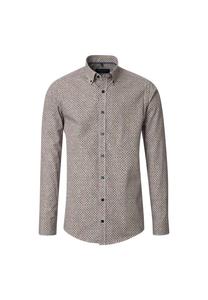 Мужская повседневная рубашка с принтом, удобная посадка CASAMODA, зеленый